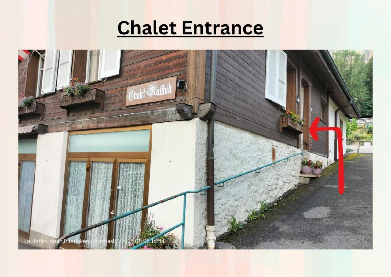 Chalet Maithili Lauterbrunnen -152-Year-Old Majestic Chalet Exterior photo